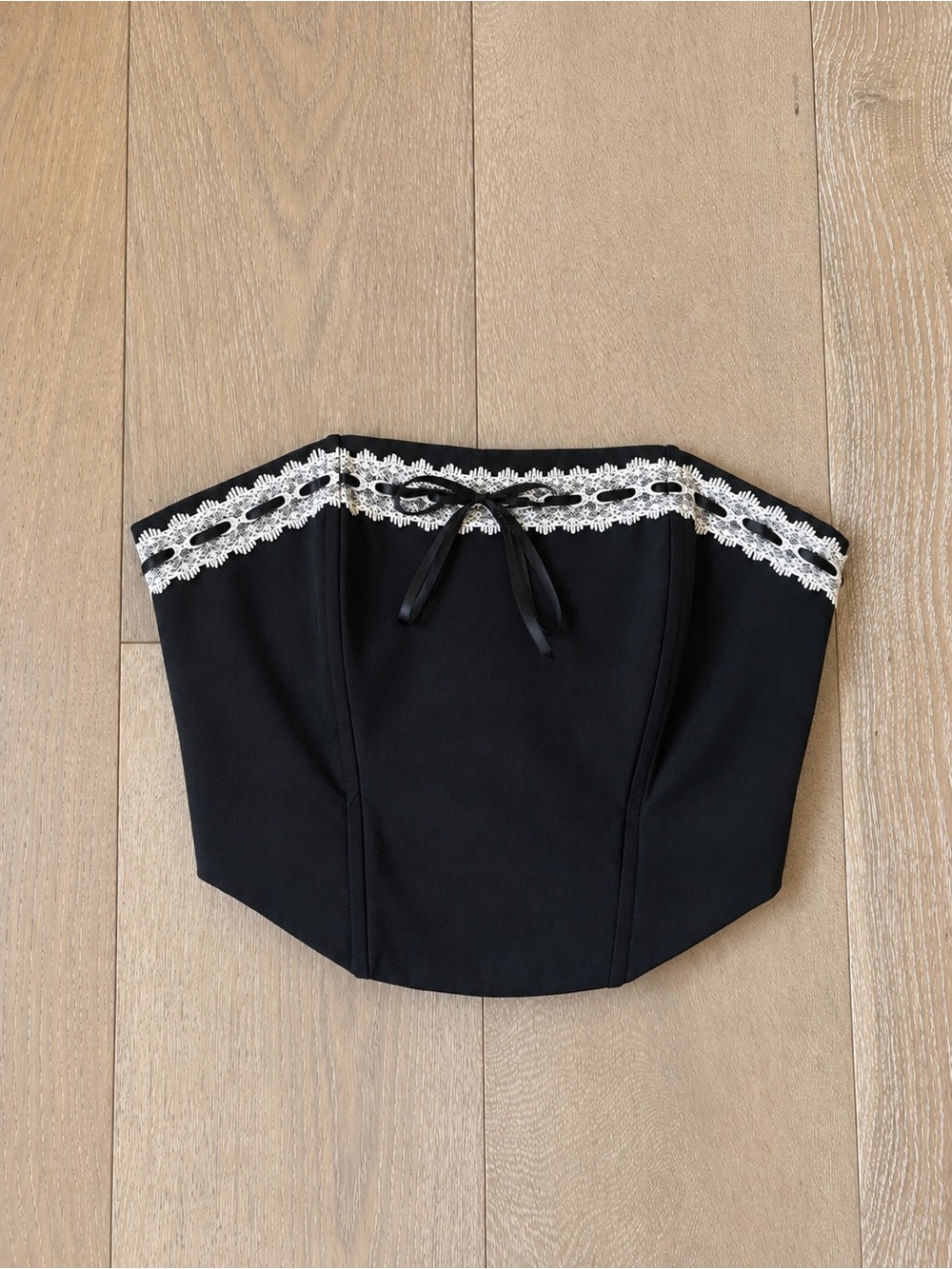 Pacsun/Beverly and Beck lace trim corset top, size XS NWOT